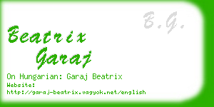 beatrix garaj business card